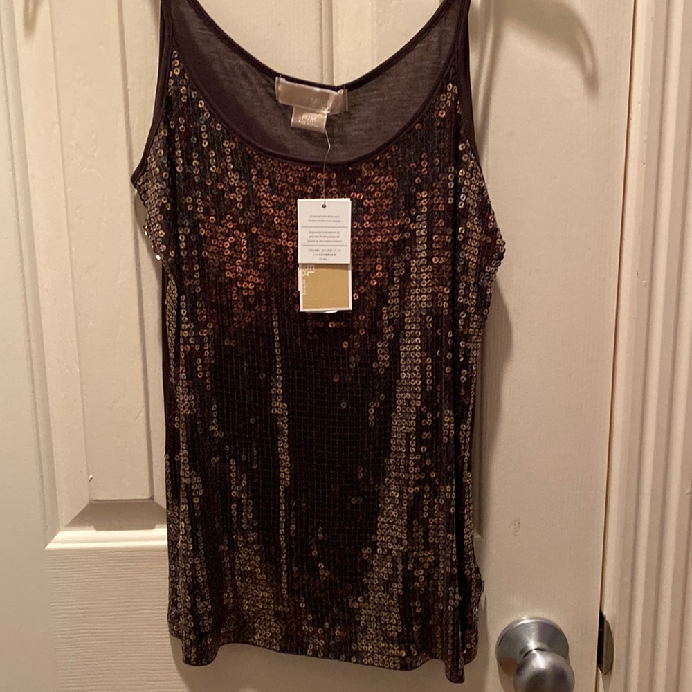 NWT Michael Kors brown top